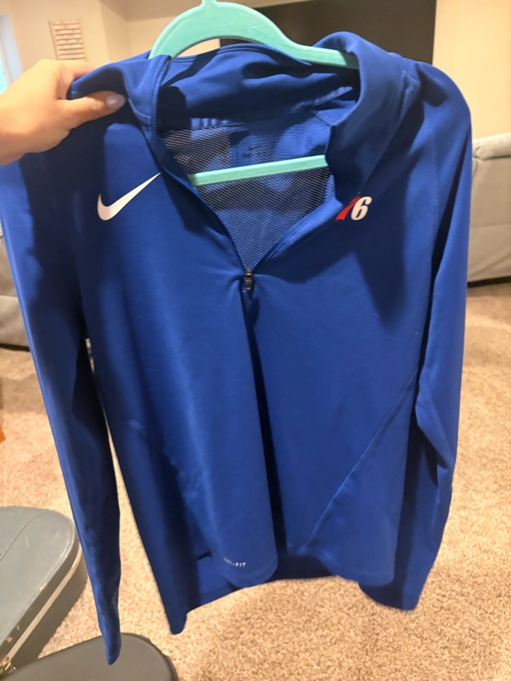 Nike 76ers zip up